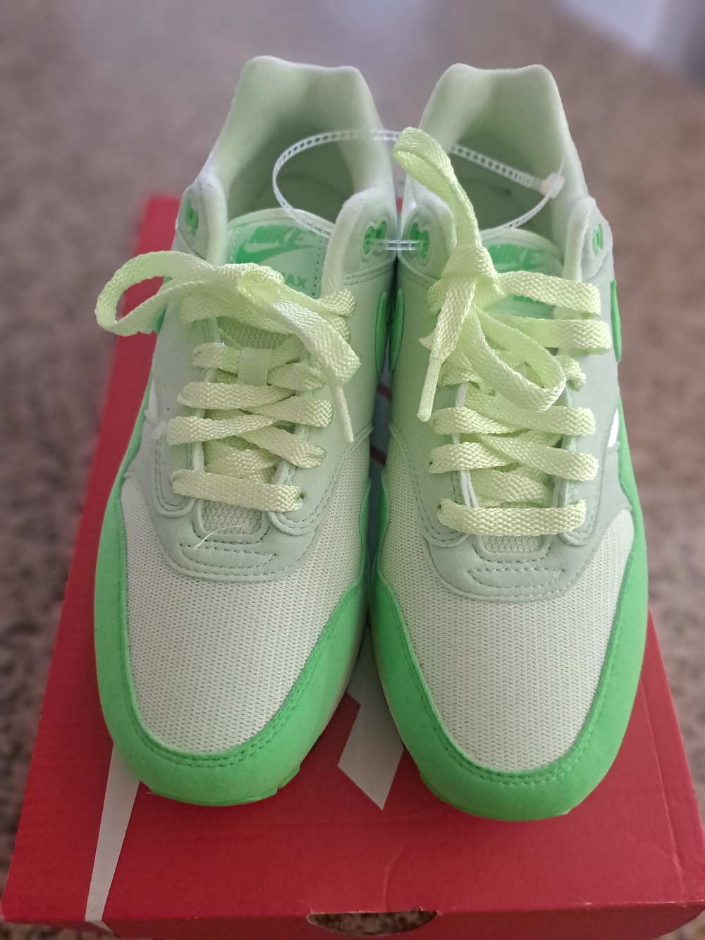 Nike Neon Green and Mint Air Max Sneakers